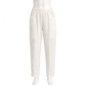 Cache White Linen Blend Pull On Wide Leg Pants Small Resort Vacation Coastal NWT